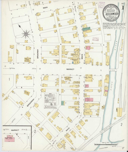 Rockwood Pennsylvania 1907 - Fire Insurance Index - Old Map Reprint