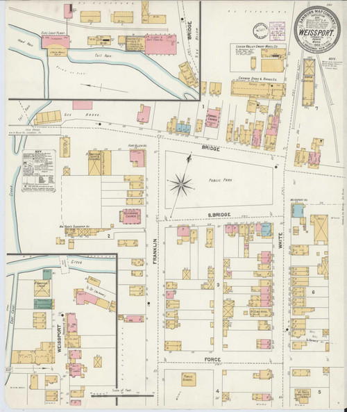 Weissport Pennsylvania 1902 - Fire Insurance Index - Old Map Reprint