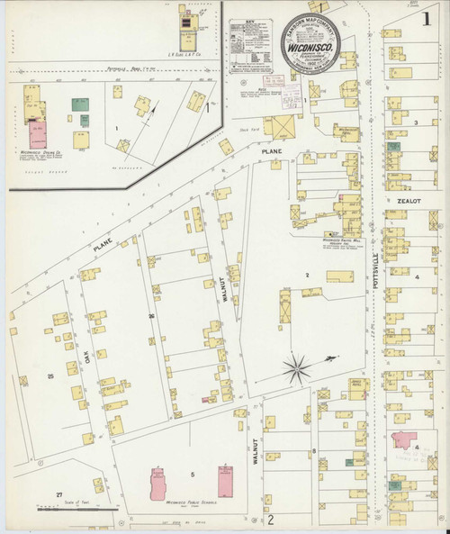 Wiconisco Pennsylvania 1902 - Fire Insurance Index - Old Map Reprint