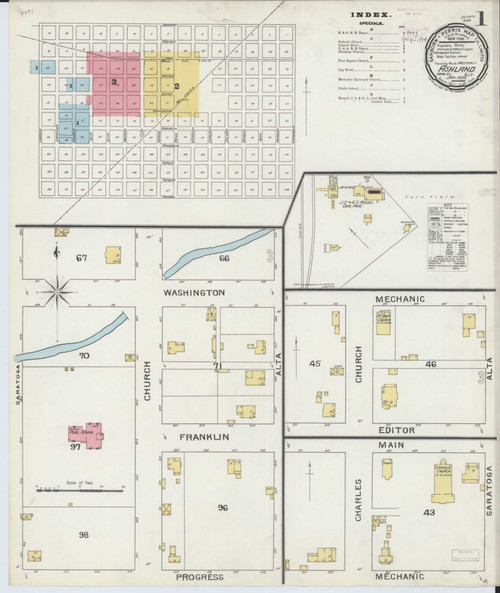 Ashland Illinois 1894 - Fire Insurance Index - Old Map Reprint