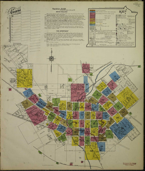 Belleville Illinois 1917 - Fire Insurance Index - Old Map Reprint