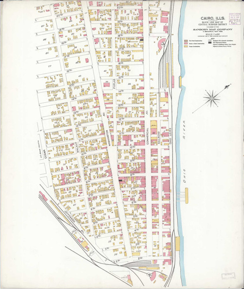 Cairo Illinois 1906 - Fire Insurance Index - Old Map Reprint