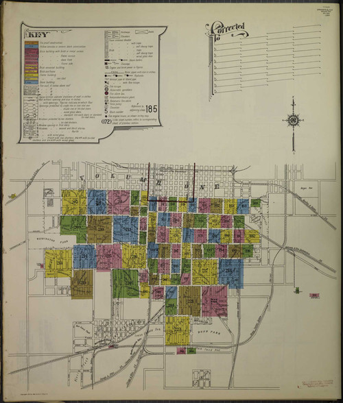 Springfield Illinois 1917 V2 - Fire Insurance Index - Old Map Reprint