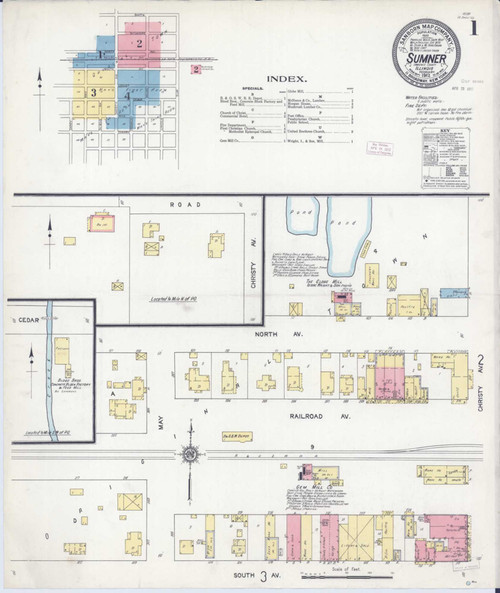 Sumner Illinois 1912 - Fire Insurance Index - Old Map Reprint