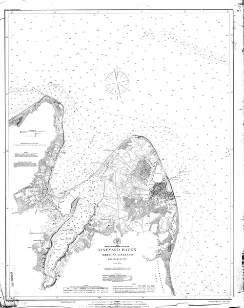 Vineyard Haven 1889 Old Map Nautical Chart AC Harbors 2 347 - Massachusetts