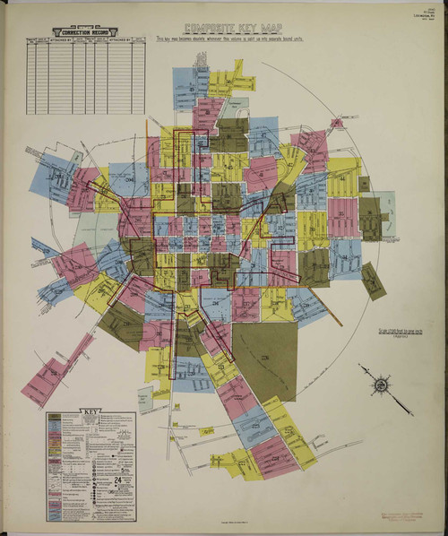 Lexington Kentucky 1934 - Fire Insurance Index - Old Map Reprint