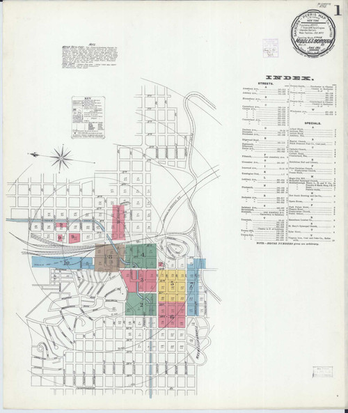 Middlesboro Kentucky 1901 - Fire Insurance Index - Old Map Reprint