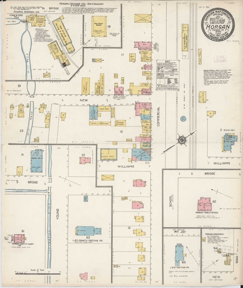 Morgan Utah 1913 - Fire Insurance Index - Old Map Reprint
