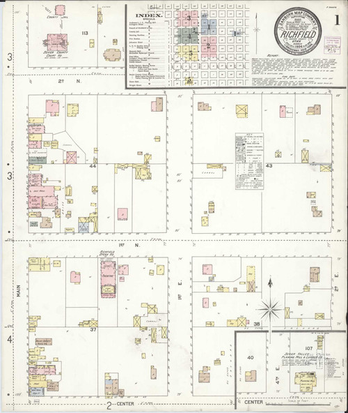 Richfield Utah 1904 - Fire Insurance Index - Old Map Reprint