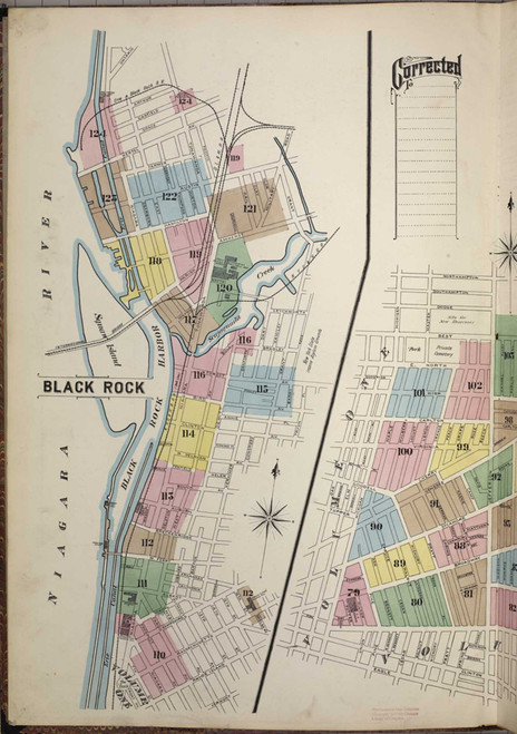 Buffalo New York 1889 V3 - Fire Insurance Index - Old Map Reprint