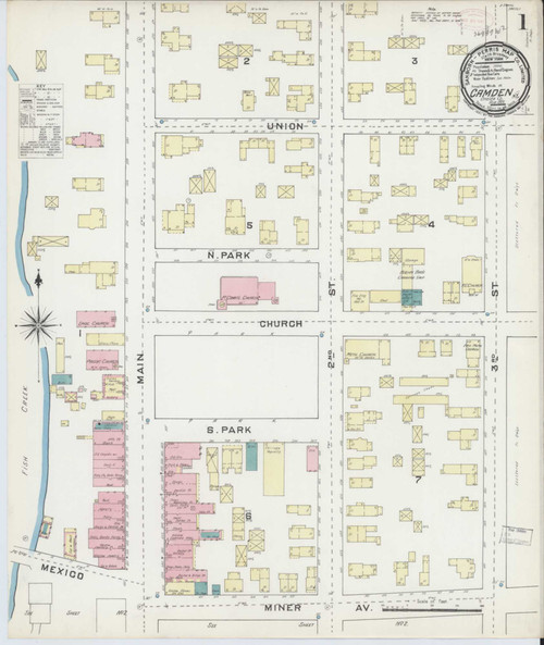 Camden New York 1891 - Fire Insurance Index - Old Map Reprint