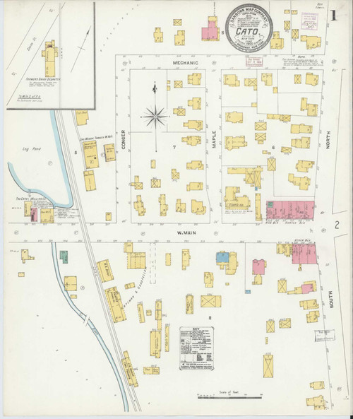 Cato New York 1906 - Fire Insurance Index - Old Map Reprint