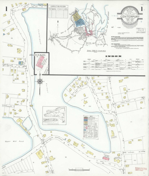 Centerport New York 1941 - Fire Insurance Index - Old Map Reprint