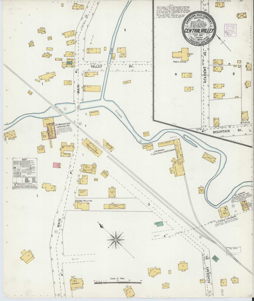 Central Valley New York 1904 - Fire Insurance Index - Old Map Reprint