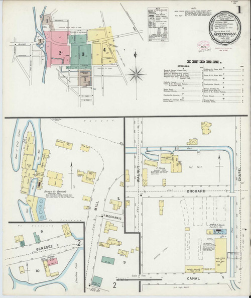 Fayetteville New York 1896 - Fire Insurance Index - Old Map Reprint