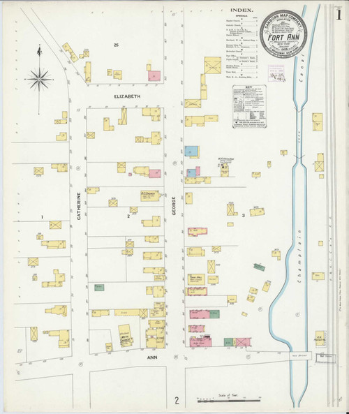 Fort Ann New York 1909 - Fire Insurance Index - Old Map Reprint