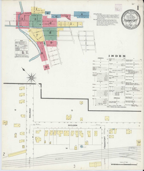 Frankfort New York 1907 - Fire Insurance Index - Old Map Reprint
