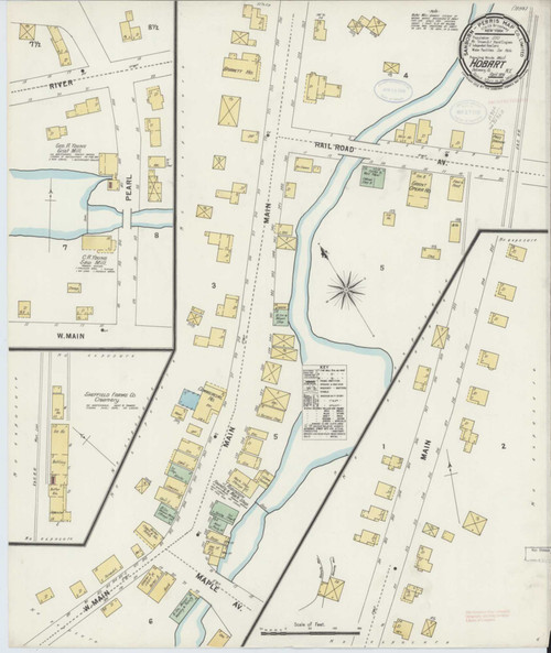 Hobart New York 1898 - Fire Insurance Index - Old Map Reprint