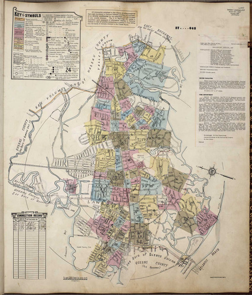 Inwood New York 1950 - Fire Insurance Index - Old Map Reprint