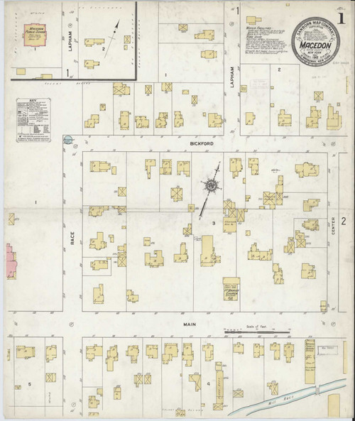 Macedon New York 1912 - Fire Insurance Index - Old Map Reprint