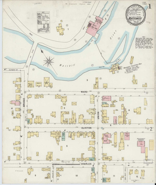 Montgomery New York 1897 - Fire Insurance Index - Old Map Reprint