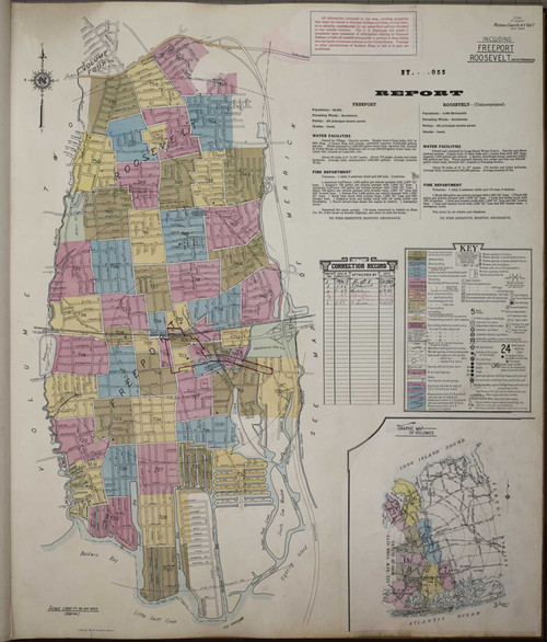 Nassau New York 1951 V7 - Fire Insurance Index - Old Map Reprint