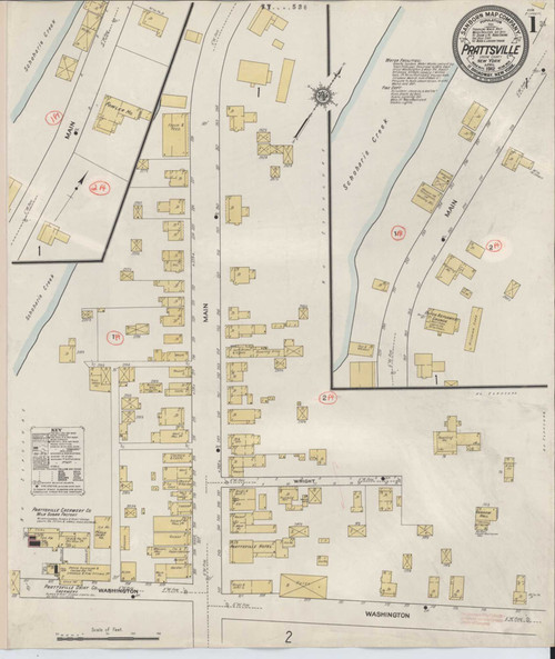 Prattsville New York 1912 - Fire Insurance Index - Old Map Reprint