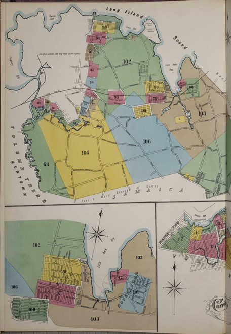 Queens New York 1903 V5 - Fire Insurance Index - Old Map Reprint