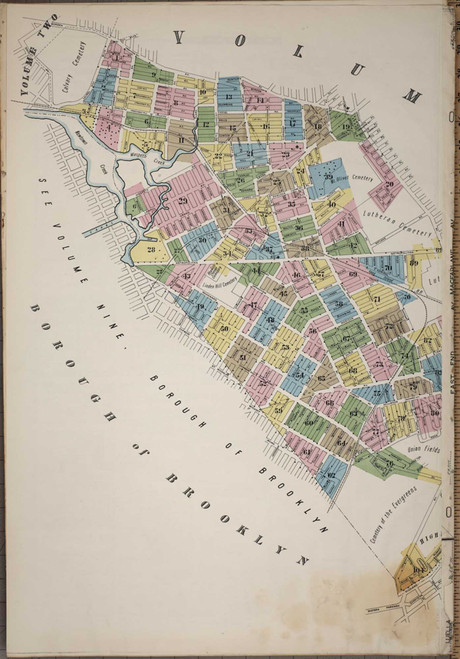 Queens New York 1914 V3 - Fire Insurance Index - Old Map Reprint