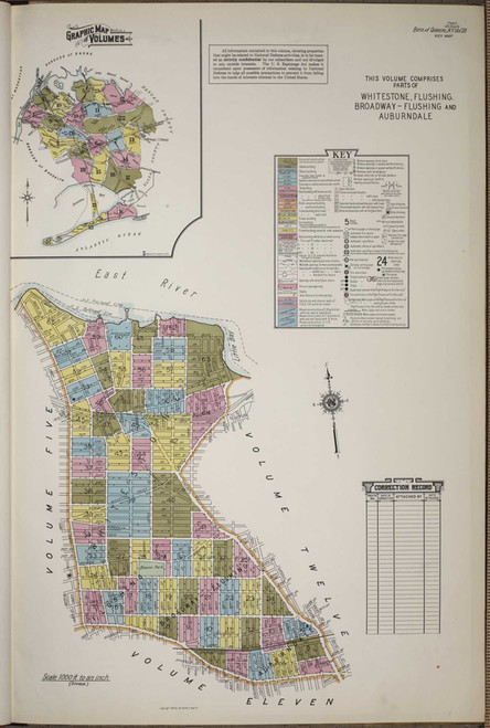 Queens New York 1942 V23 - Fire Insurance Index - Old Map Reprint