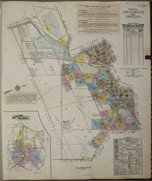Rochester New York 1950 V4 - Fire Insurance Index - Old Map Reprint