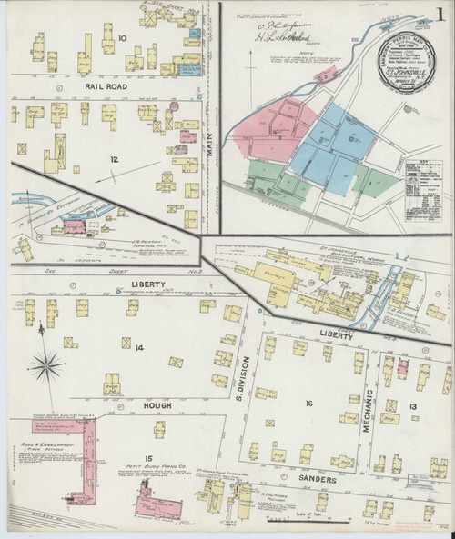 Saint Johnsville New York 1891 - Fire Insurance Index - Old Map Reprint