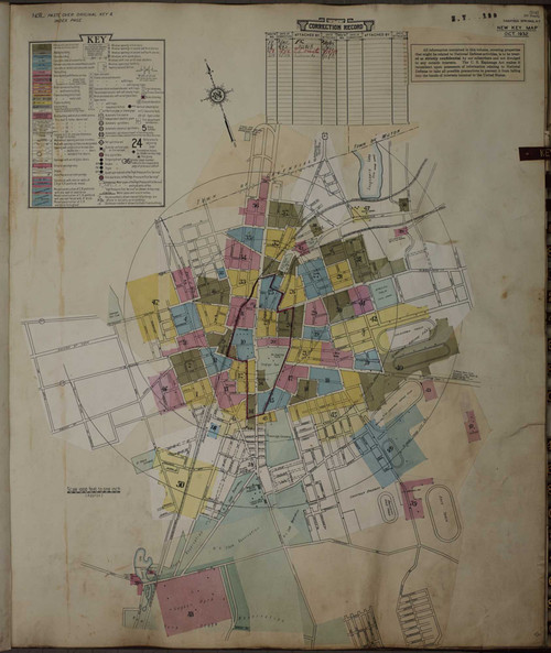 Saratoga New York 1950 - Fire Insurance Index - Old Map Reprint