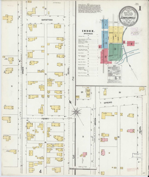 Schuylerville New York 1904 - Fire Insurance Index - Old Map Reprint