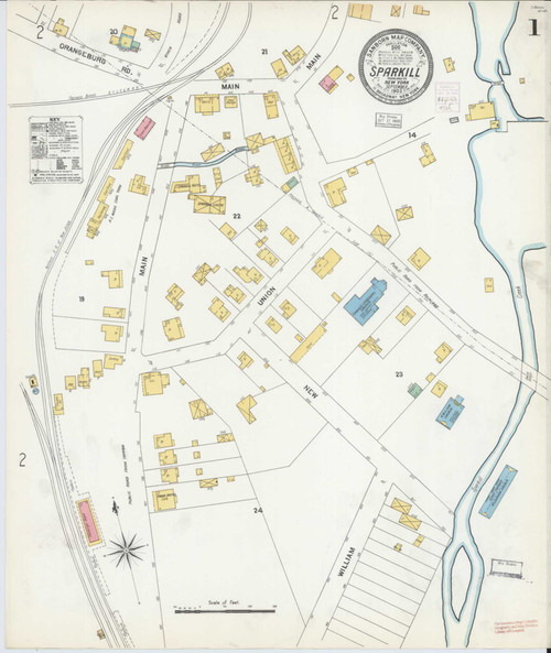 Sparkill New York 1903 - Fire Insurance Index - Old Map Reprint
