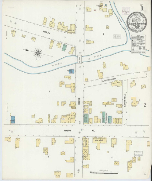 Trenton New York 1904 - Fire Insurance Index - Old Map Reprint