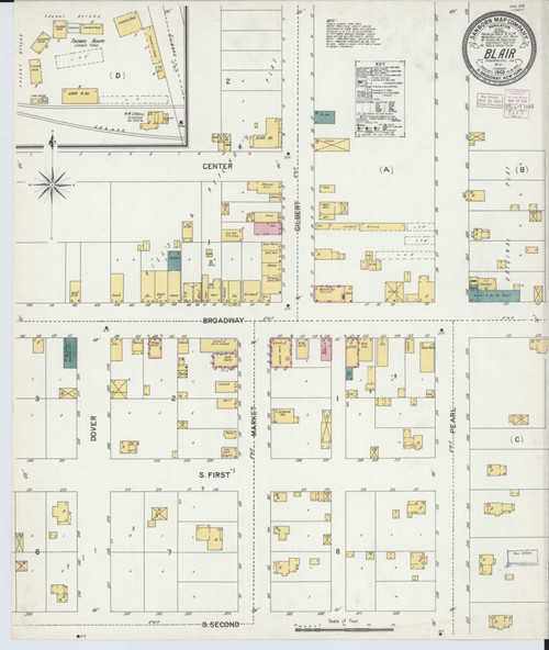 Blair Wisconsin 1903 - Fire Insurance Index - Old Map Reprint