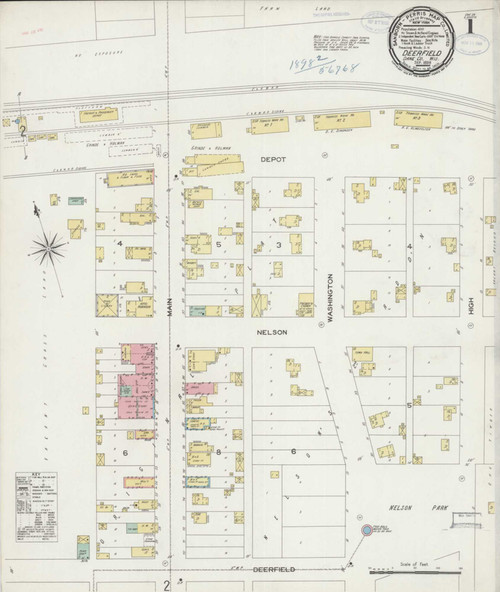 Deerfield Wisconsin 1898 - Fire Insurance Index - Old Map Reprint
