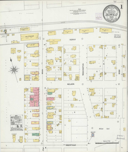 Deerfield Wisconsin 1903 - Fire Insurance Index - Old Map Reprint