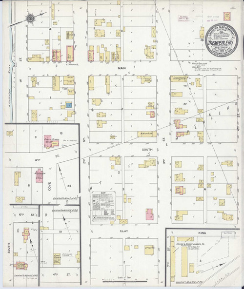 Trempealeau Wisconsin 1910 - Fire Insurance Index - Old Map Reprint