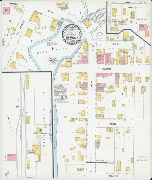 Westfield Wisconsin 1901 - Fire Insurance Index - Old Map Reprint