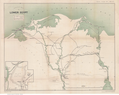 Lower Egypt 1882 - British War Office - Egypt