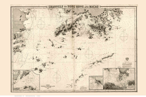Channels to Hong Kong and Macao 1885 - Imray - Hong Kong