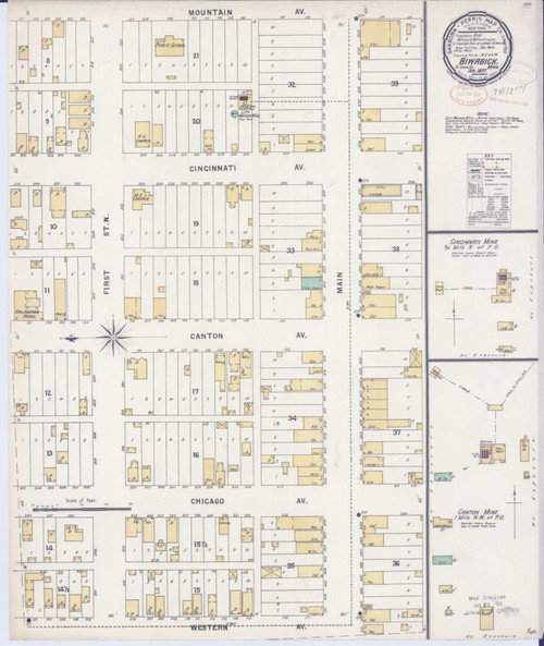 Biwabik Minnesota 1897 - Fire Insurance Index - Old Map Reprint