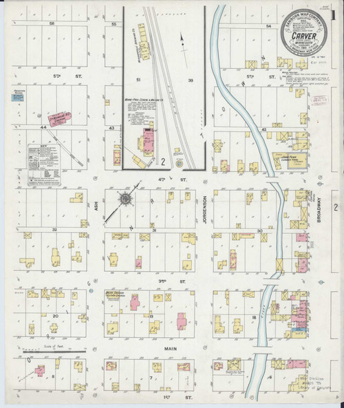 Carver Minnesota 1911 - Fire Insurance Index - Old Map Reprint