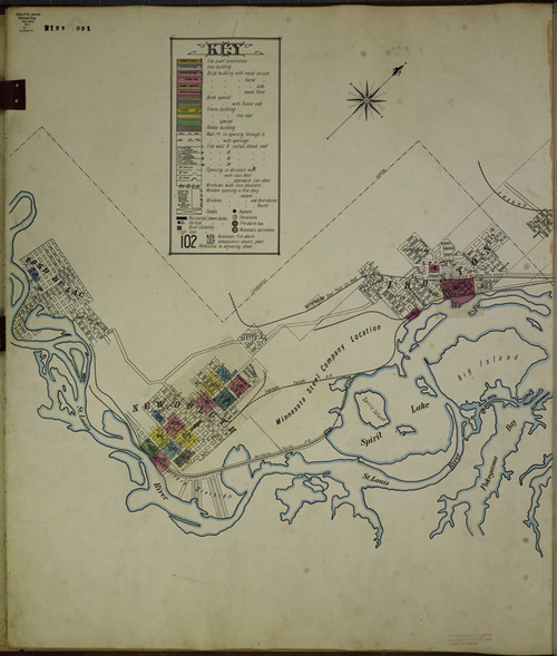 Duluth Minnesota 1950 V1 - Fire Insurance Index - Old Map Reprint