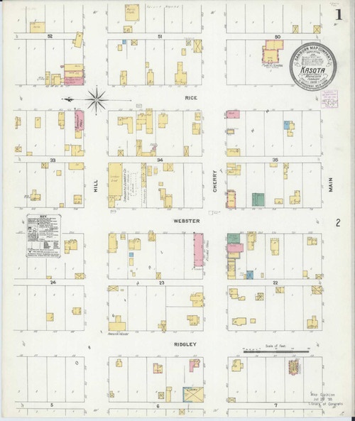 Kasota Minnesota 1905 - Fire Insurance Index - Old Map Reprint