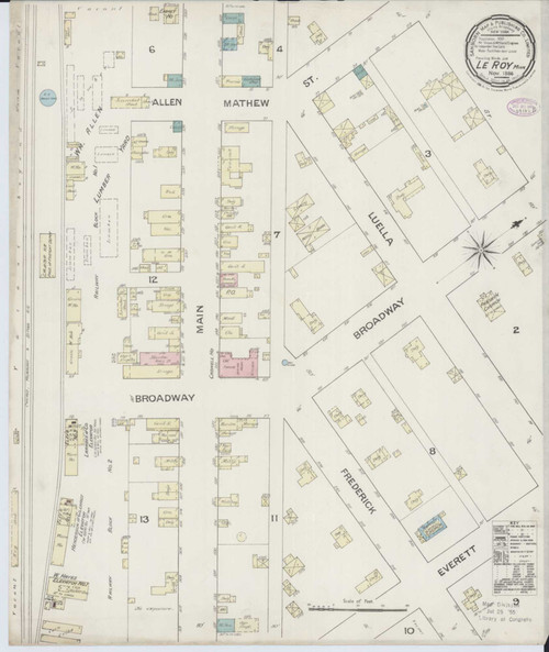 Le Roy Minnesota 1886 - Fire Insurance Index - Old Map Reprint