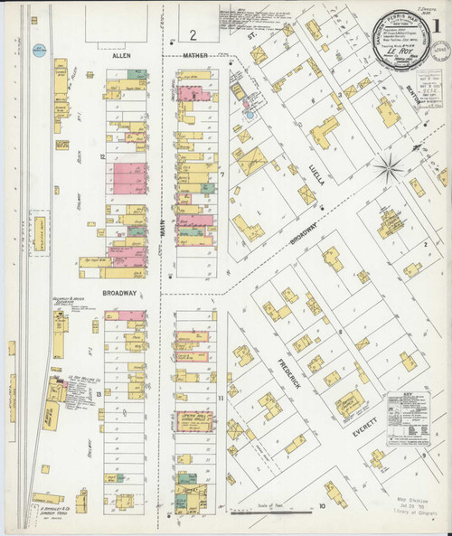 Le Roy Minnesota 1900 - Fire Insurance Index - Old Map Reprint