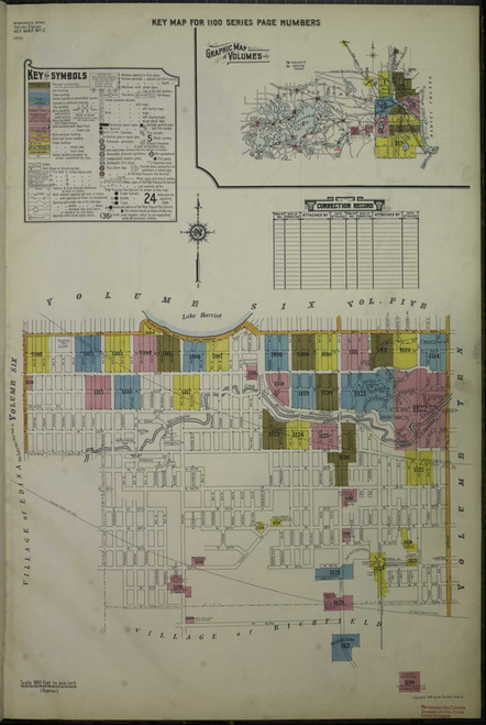 Minneapolis Minnesota 1930 V10 - Fire Insurance Index - Old Map Reprint